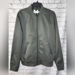 ASOS Topman Olive Green Bomber Jacket‎ Size Large
